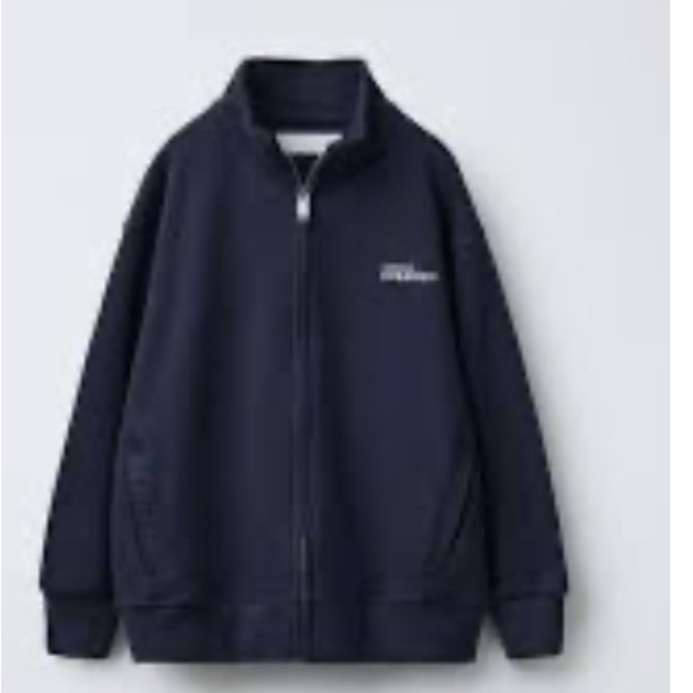 NWT Zara kids full zip sweatshirt Unlimited Creations navy size‎ 13/14 years
